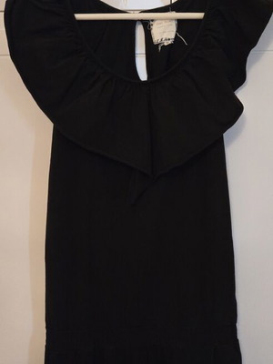 Soul Rebel black summer jumpsuit with ruffles, size M
