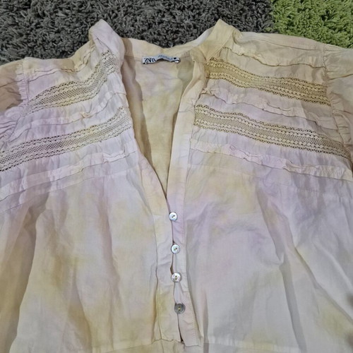 Zara Tie Dye Playsuit long sleeves size M like new