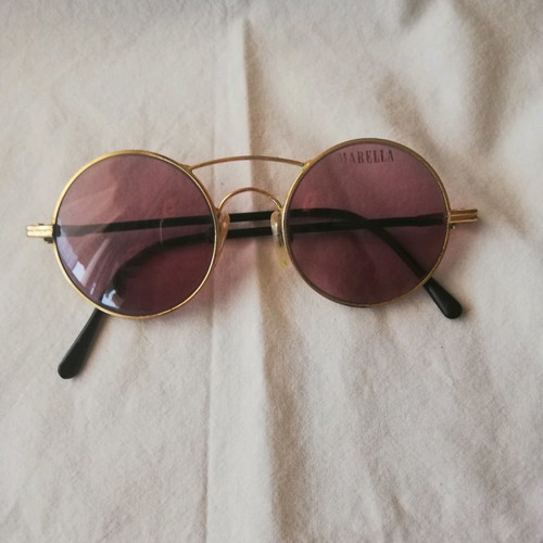Marella sunglasses used, gold frame, brown-purple lenses