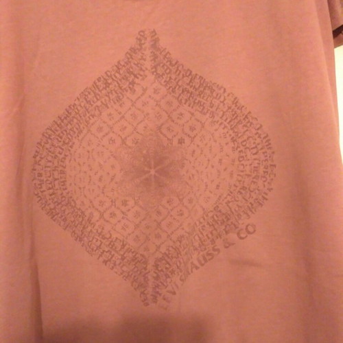 Levi's women's mako t-shirt used, size M, rotten apple color