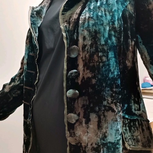 Long knee-length jacket new, boho style, size L