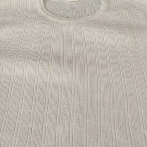 Classic white short sleeve knit top XL like new