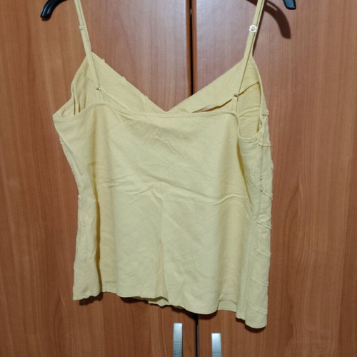 Linen blouse Marks & Spencer like new, yellow, size L