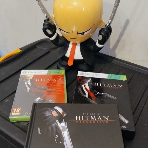 Hitman Absolution Collectors Edition Xbox 360 book unused, figure pristine