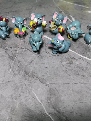 Kinder figures used, pack of 10, old
