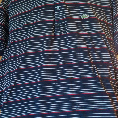 Lacoste men's polo shirt XL like new, dark blue red white