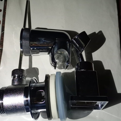 Shower Arm and Toilet Valve Chrome Bathroom Set new