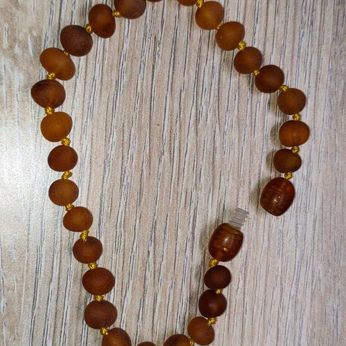 Authentic Baltic Amber Bracelet 20cm like new, brown