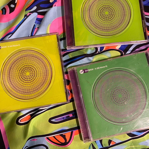 Goa trance CDs used, pack of 4