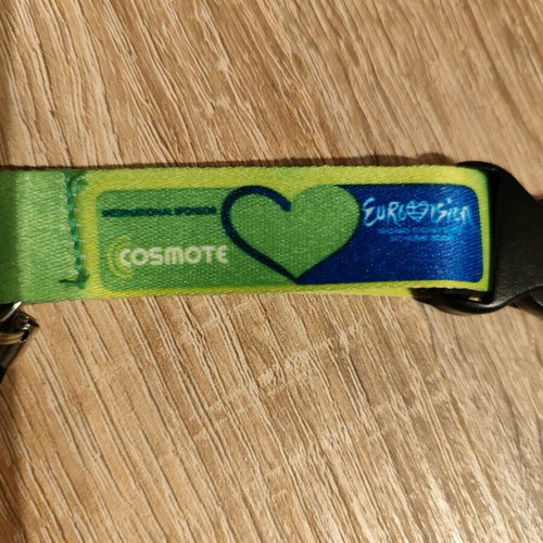 Eurovision 2006 Athens Keychain neck strap new