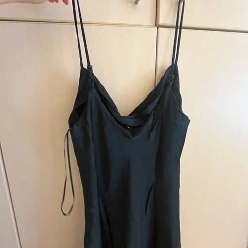 Zara deep green draped dress like new, size M