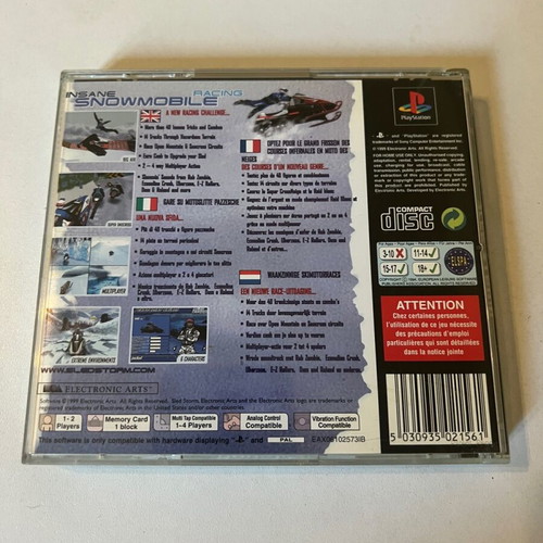 Sled Storm PlayStation (PS1) used with slight discoloration