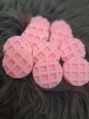 Mini waffles wax melts καινούργιο, από 100% φυτικό κερί σόγιας 100γρ