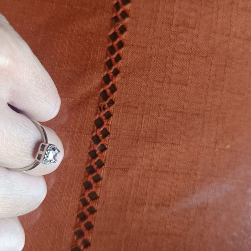 Monopetro ring like new, silver