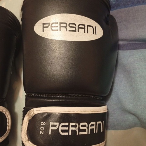 Persani 8 Oz kids kickboxing gloves used, black