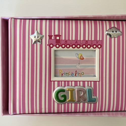 Princelino photo album for girl new, 32 sheets, pink