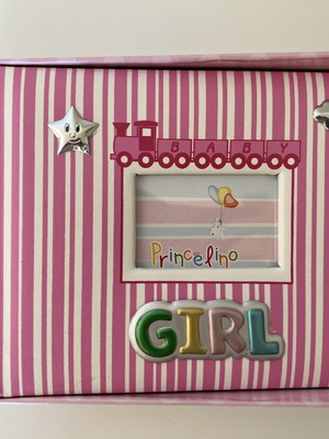 Princelino Άλμπουμ φωτογραφιών για κοριτσάκι καινούργιο, 32 φύλλα, ροζ