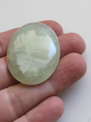 Cabochon New Jade light green for jewelry making 30x40mm