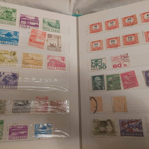 Stamp collection like new, about 1100 mixed Greek and foreign