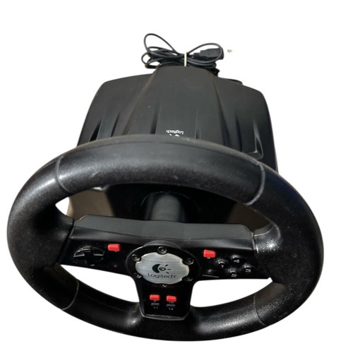 Logitech 863248-0000 E-UK12 USB Nascar Racing Wheel for PC used, wheel and pedals