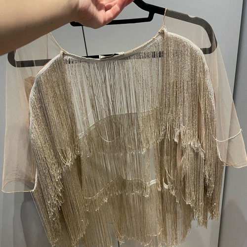 Silk kimono Dolce Domenica like new, beige and gold