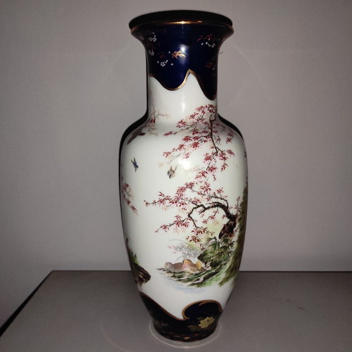 Σετ βάζο και τασάκι πορσελάνης Shibata Chinaware LTD. Japan μεταχειρισμένο