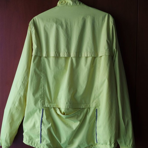 Muddyfox cycling windbreaker jacket, yellow fluorescent, size L