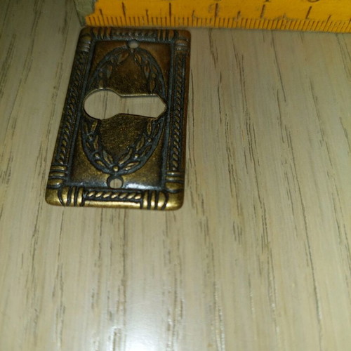 Bronze decorative piece like new for wooden construction lock