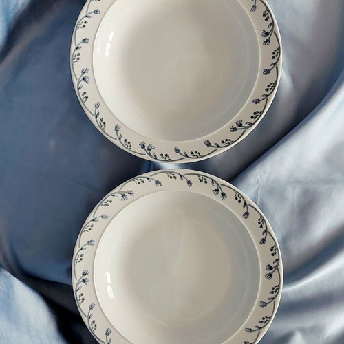 Vintage plates used, Ionian porcelain set of 2