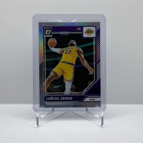 2024-25 Donruss Optic Basketball Lebron James Silver Prizm card like new