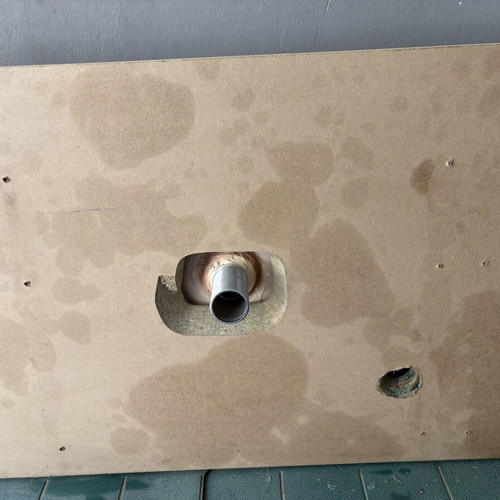 Bathroom sink like new, round 35 cm, white glossy porcelain, countertop