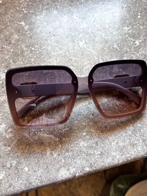 Women's sunglasses new beige with large wide frame