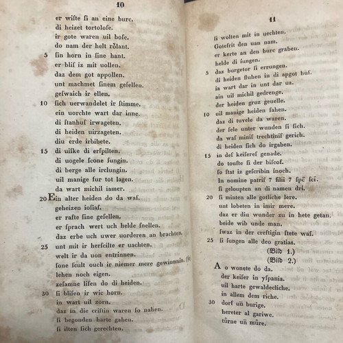 Ruolandes Liet German book by Wilhelm Grimm used 1838