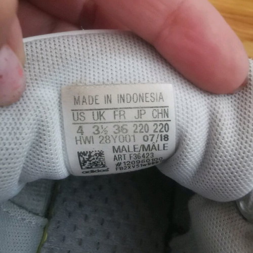 Adidas women's shoes used, white-blue, size 36