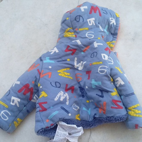 Boboli reversible baby jacket like new, size 9 months, 100% cotton