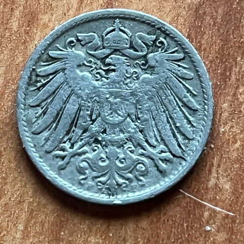 German coin 1906f silver used in very good condition