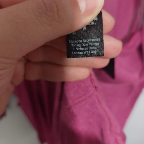 Monsoon thin fuchsia cardigan, size S