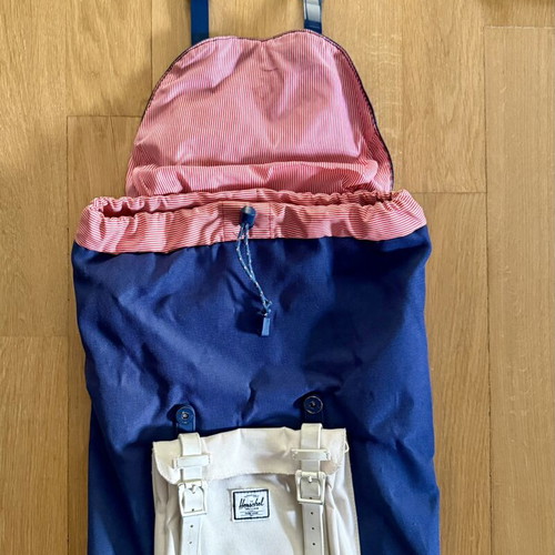 Herschel blue medium backpack 17L used