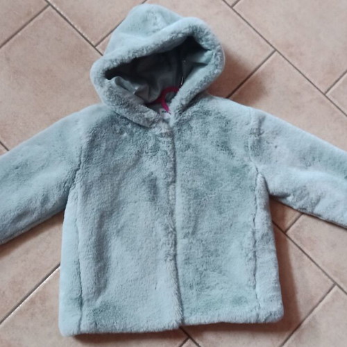 Mayoral fur coat for girls 12 152 mint like new