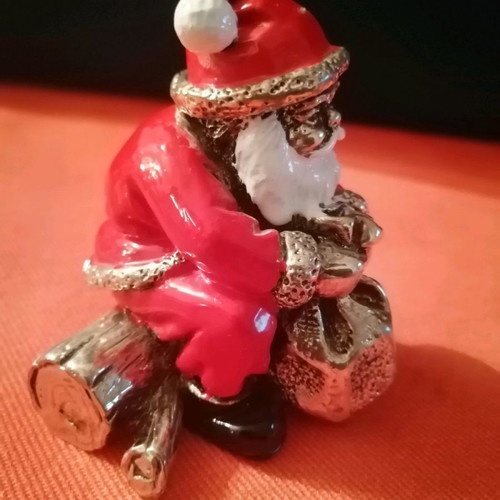 Silver-plated Santa Claus in excellent condition