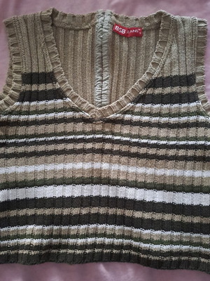BSB Jeans knitted cotton striped top like new, size S