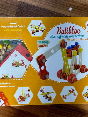 Ξύλινο Σετ Κατασκευών Batibloc 106 τεμάχια καινούργιο