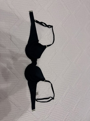 Shein black bikini top new, size XS