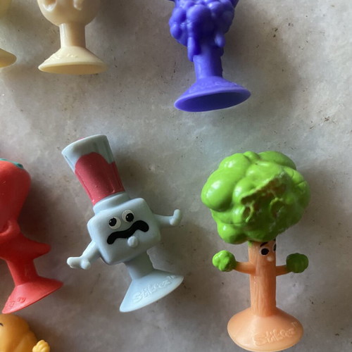 Stikeez figures set of 11 like new with suction cups