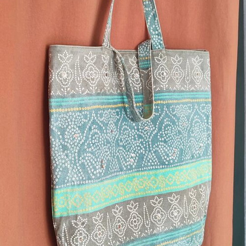 Oysho fabric tote bag like new, multicolored