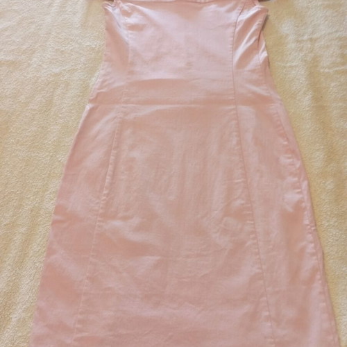 Zara Pink Midi Off-the-Shoulder Dress like new