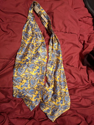Dolcepunta Silk Ascot Tie like new multicolor