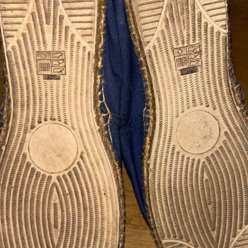 Men's espadrilles like new, navy blue, size 45