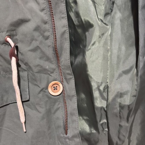 Parka jacket unisex for children aged 8-10, new, olive green
