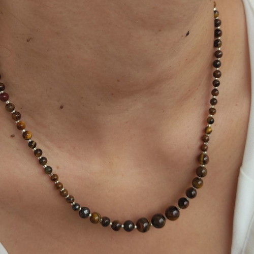 Handmade Tiger Eye Necklace new